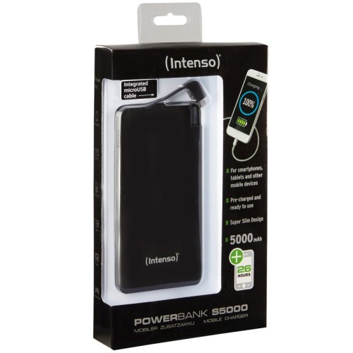 Intenso Punjač prijenosni za mobitele i tablete 5000mAh, slim - POWERBANK slim 5000