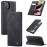 CaseMe Futrola preklopna za iPhone 13, koža, crna - Flip Leather Phone Case iPhone 13