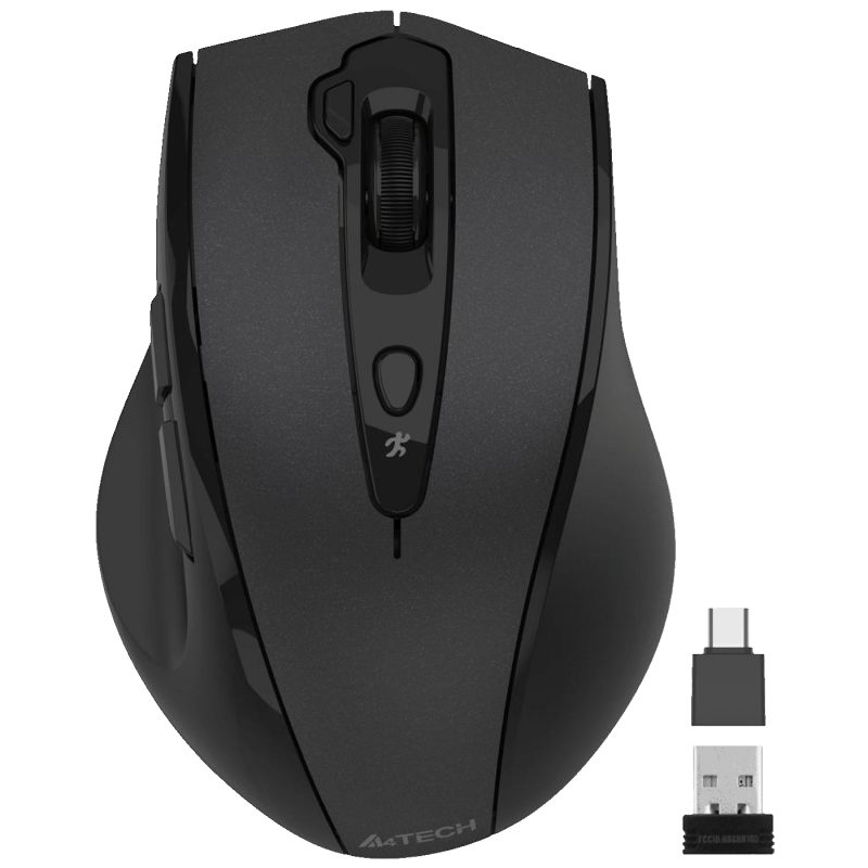A4Tech Bežični miš optički, 2000 dpi, USB nano prijemnik + USB-C - A4-G7-810 AIR2