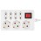 home Produžni kabl, 3 + 4 utičnice, 1.0mm², 1.5 met, bijeli - NV 17/WH