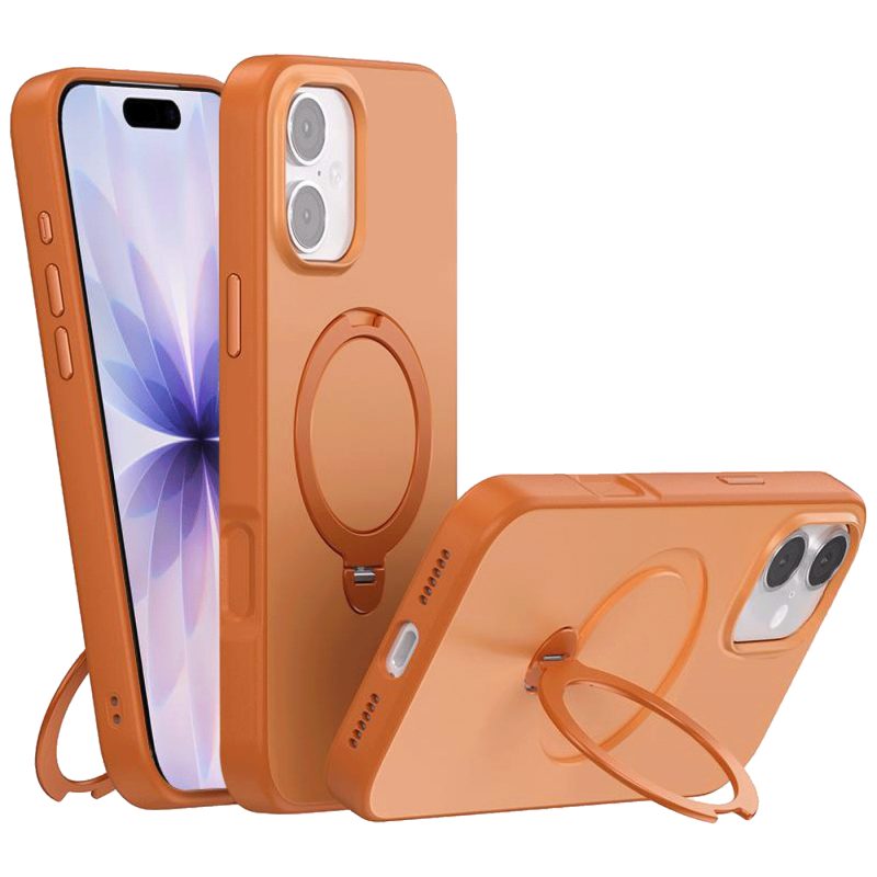 NN-Su Maska sa rotirajućim držačem za iPhone 17, Magsafe, orange - iPhone 17 Rotation Holder