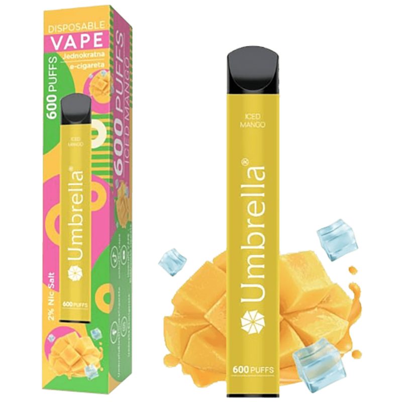 Umbrella Cigareta elektronska, jednokratna, Iced Mango 20mg - 600 Puffs Iced Mango 20mg