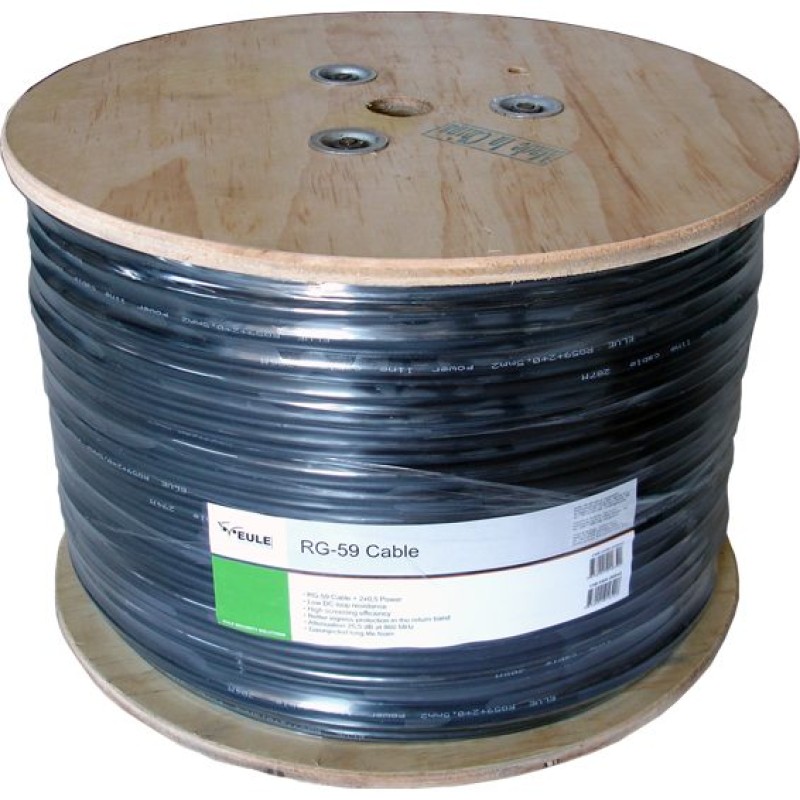 Eule RG-59 kabl sa napajanjem, 2x0,75mm, 305met - CAB-7305