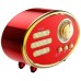 hoco. Zvučnik bežični, Bluetooth,retro, 1200 mAh, 5 h, 5 W, crvena - BS25 Time, Bluetooth, retro, red