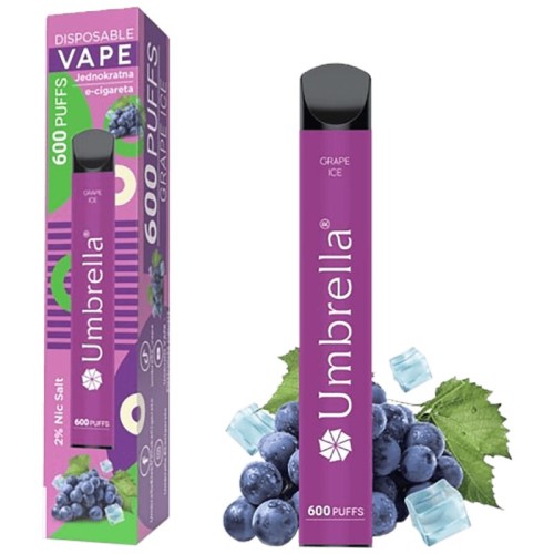 Umbrella Cigareta elektronska, jednokratna, Grape Ice 20mg - 600 Puffs Grape Ice 20mg