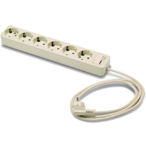 Famatel Produžni kabl 6 utičnica, 1.5m, prekidač, bijeli, 1.5mm² - 2518-PK6/1.5