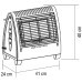 home Plinska grijalica, 4200 W, crna, A - FG420