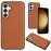 NN-Su Maska za Samsung S24+, koža, braon - Galaxy S24+ Leather Case(Brown)