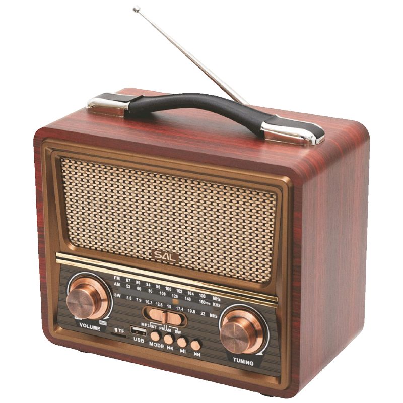 SAL Retro radio + BT bežični zvučnik, FM, MP3, USB/microSD - RRT22