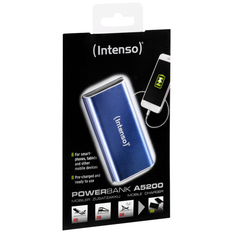 Intenso Prijenosni punjač za mobitele i tablete 5200mAh - RTU - POWERBANK A5200 BLUE
