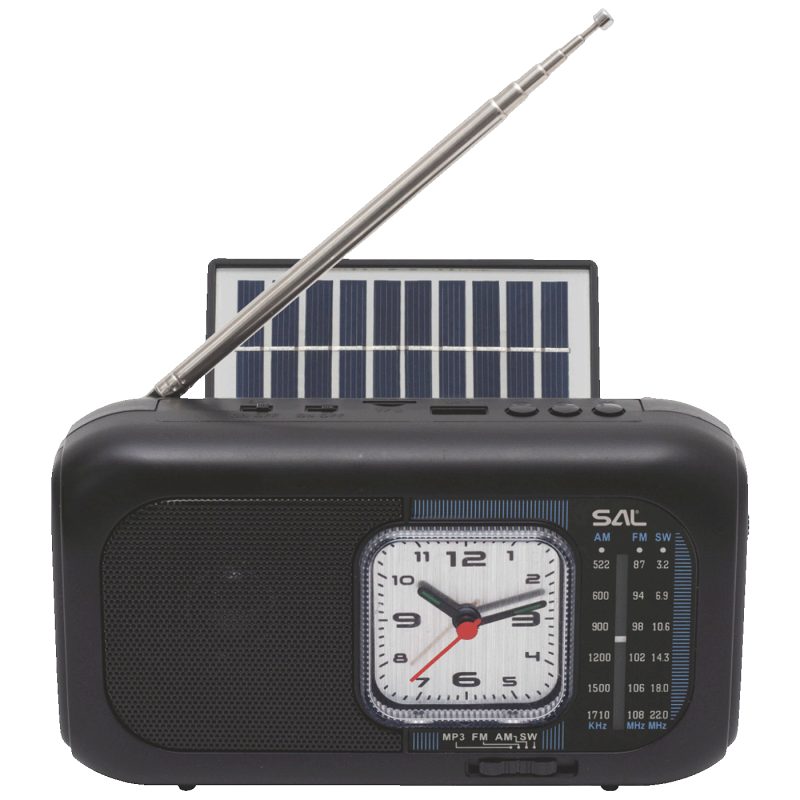SAL Radio prijemnik sa solarnim napajanjem, FM-AM-SW, Bluetooth - RPH3