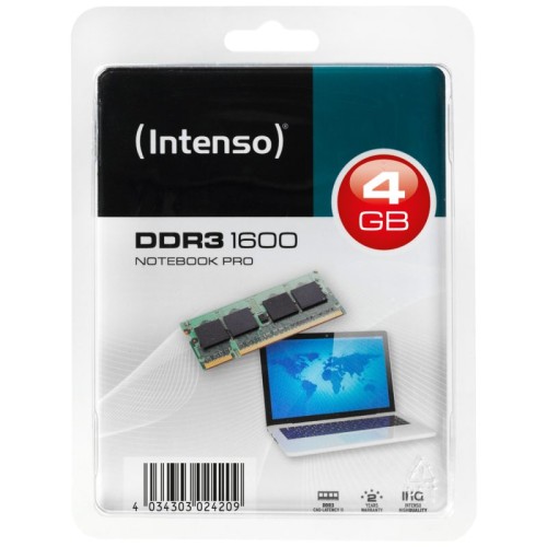 Intenso Memorija DDR3 SO-DIMM 4GB@1600MHz, CL11 - DDR3 Notebook 4GB/1600MHz