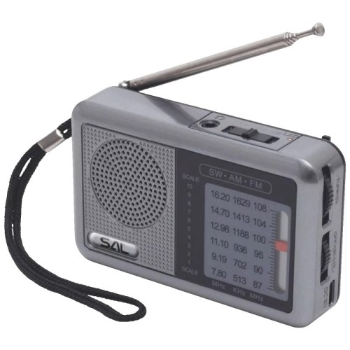 SAL Radio prijemnik, AM / FM / SW, Li-ion 18650 baterija - RPC6CH