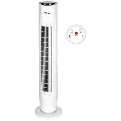 Zilan Ventilator stupni, daljinski upravljač, 45W, 80 cm, ±80° - ZLN3437