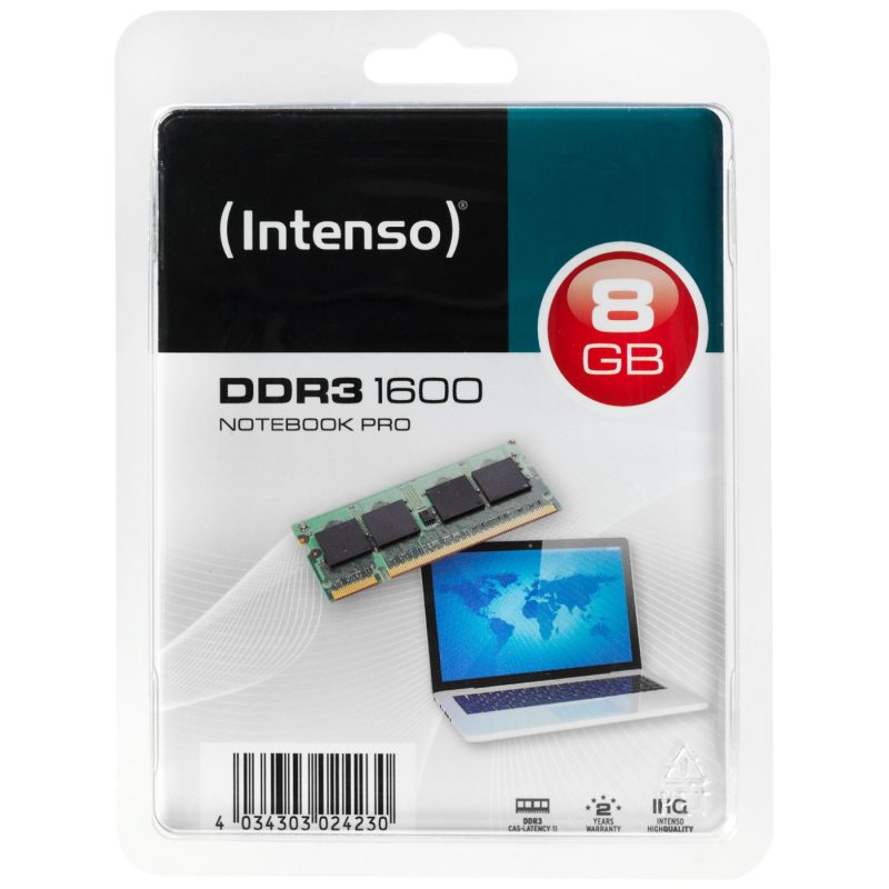 Intenso Memorija DDR3 SO-DIMM 8GB@1600MHz, CL11 - DDR3 Notebook 8GB/1600MHz