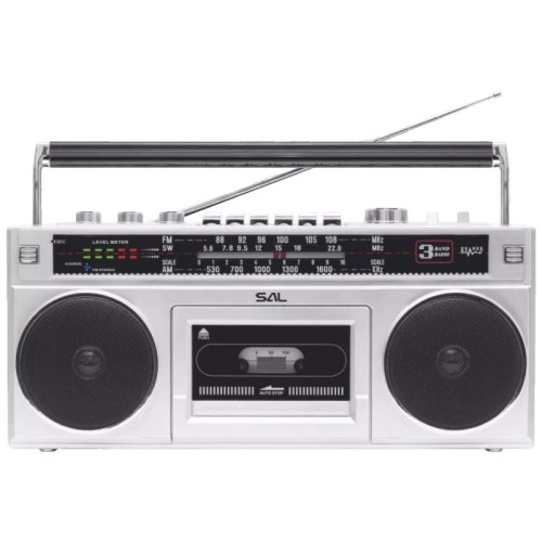 SAL Retro radio + BT bežični zvučnik, FM, MP3, USB, AUX - RRTBRONX