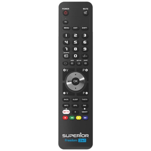 Superior Daljinski upravljač, za 2 uređaja, PC programiranje - SUPERIOR 2:1 FREEDOM - black