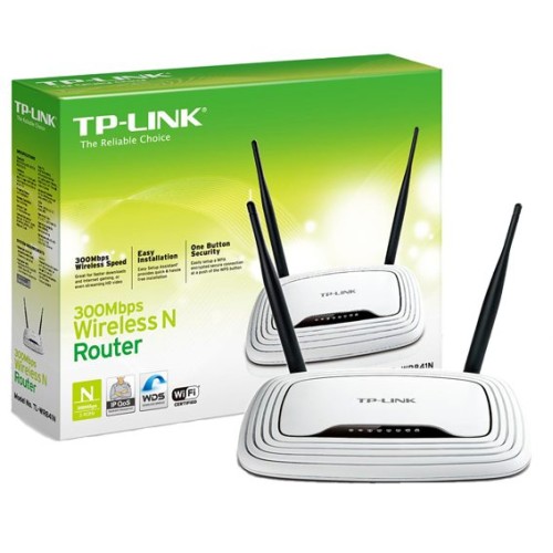 TP-LINK Wireless N Router, 4 porta, 300Mbps, 2x5dBi antena - TL-WR841N