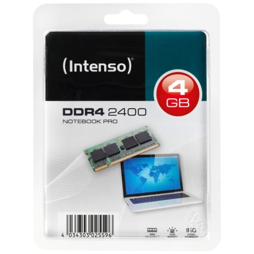 Intenso Memorija DDR4 SO-DIMM 4GB@2400MHz, CL17 - DDR4 Notebook 4GB/2400MHz