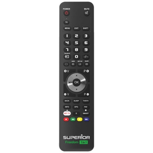 Superior Daljinski upravljač, za 1 uređaj, PC programiranje - SUPERIOR 1:1 FREEDOM - black