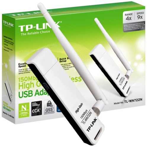 TP-LINK Wi-Fi mrežna kartica, 2.4 GHz, 4 dB, 150 Mbps - TL-WN722N