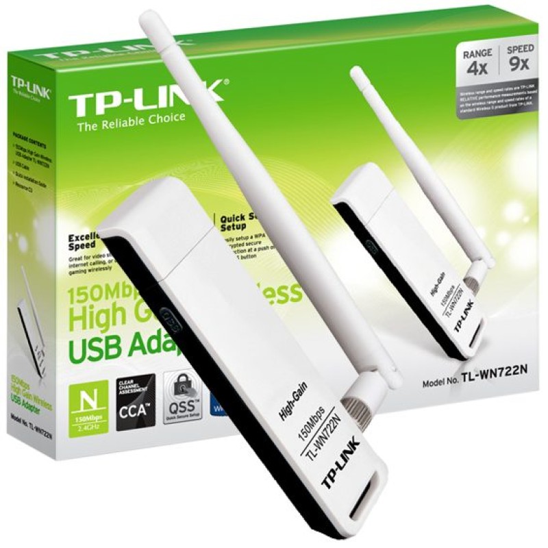 TP-LINK Wi-Fi mrežna kartica, 2.4 GHz, 4 dB, 150 Mbps - TL-WN722N