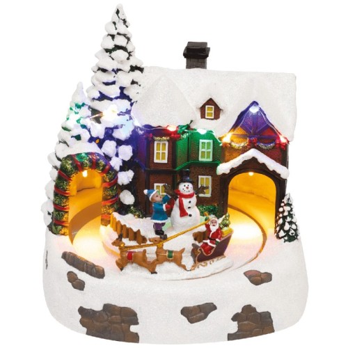 home Dekorativna LED rasvjeta, Diorama, snježna kuća - DRM 15