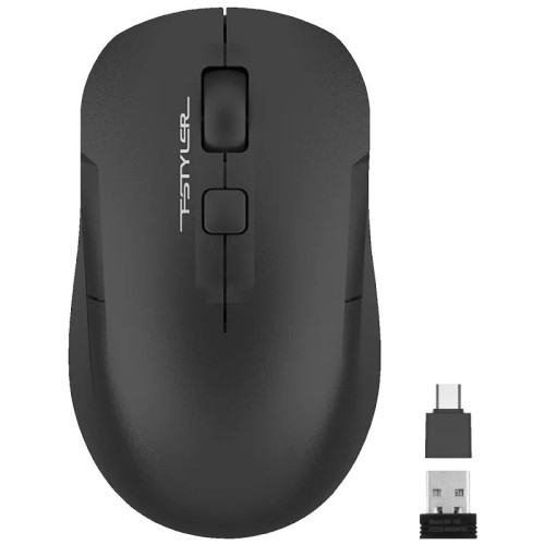 A4Tech Bežični miš, Desk + Air, 1200 dpi, USB nano prijemnik - A4-FG16C Air BLACK Fstyler