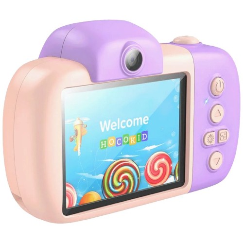 hoco. Dječija kamera, 2" IPS LCD, 32 MPx, FullHD, microSD - DV201 Pink