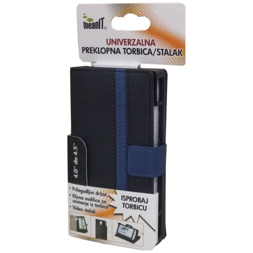 MeanIT Torbica/stalak, univerzalna, preklopna, 4-4.5",crno/plava - TUS1