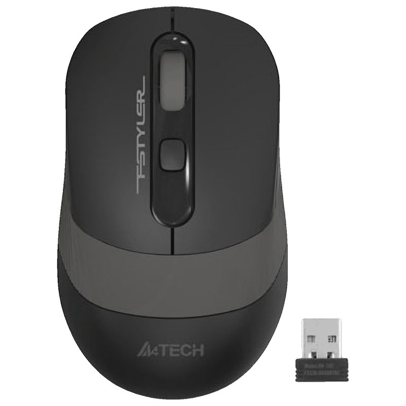A4Tech Bežični miš, 2000 dpi, USB nano prijemnik - A4-FG10 GREY Fstyler