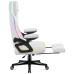 Huzaro Gaming stolica, RGB, Bluetooth - 4.6 White Mesh RGB Smart