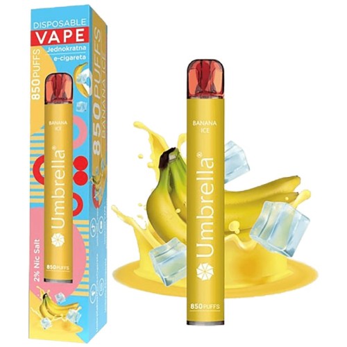 Umbrella Cigareta elektronska, jednokratna, Banana Ice 20 mg - 850 Puffs Banana Ice 20 mg