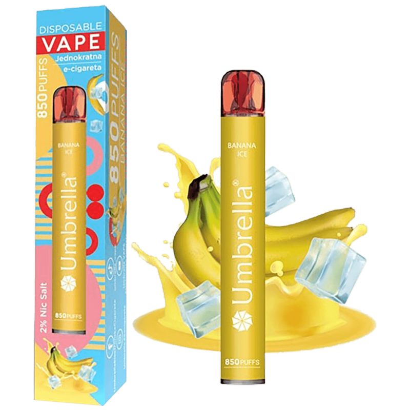 Umbrella Cigareta elektronska, jednokratna, Banana Ice 20 mg - 850 Puffs Banana Ice 20 mg