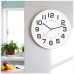 home Zidni sat, staklena prednja strana, 1 x AA baterija, 250 mm - AWC250WH