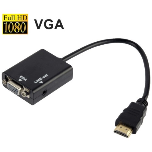 NN-Su Adapter HDMI na VGA + audio - HDMI to VGA + Audio