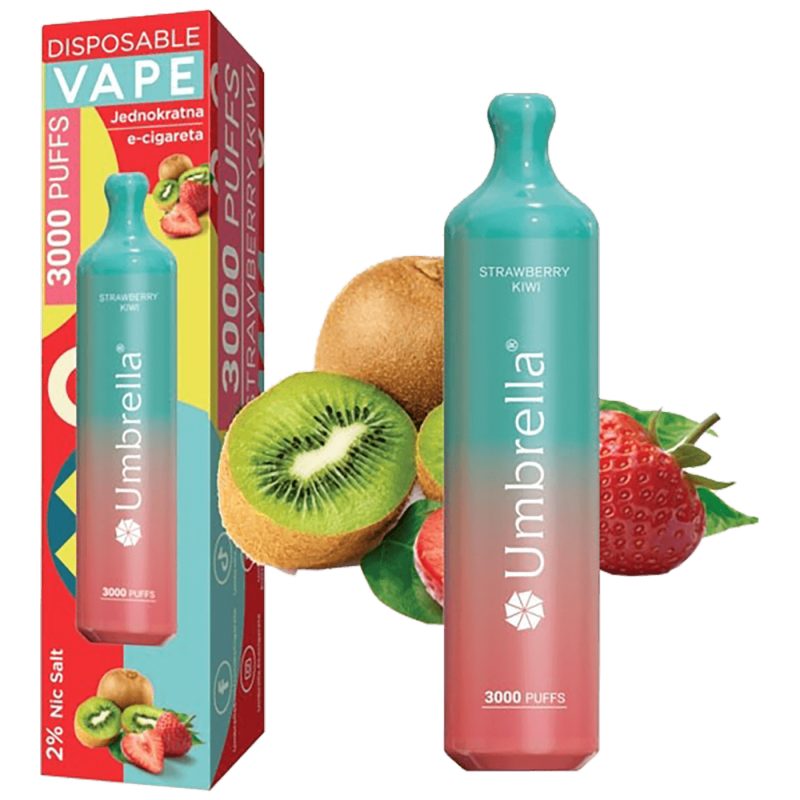 Umbrella Cigareta elektronska, jednokratna, Strawberry Kiwi 20mg - 3000 Puffs Strawberry Kiwi 20mg