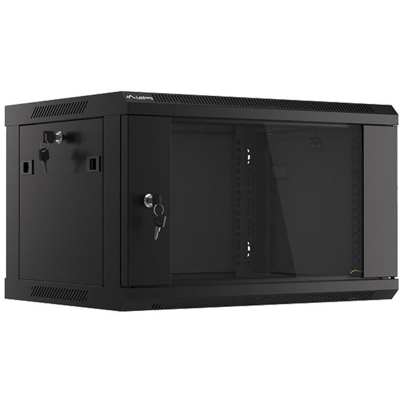 Lanberg Rack Ormar, 600 / 368 / 450 mm - RACK CABINET 6U, 19", Black