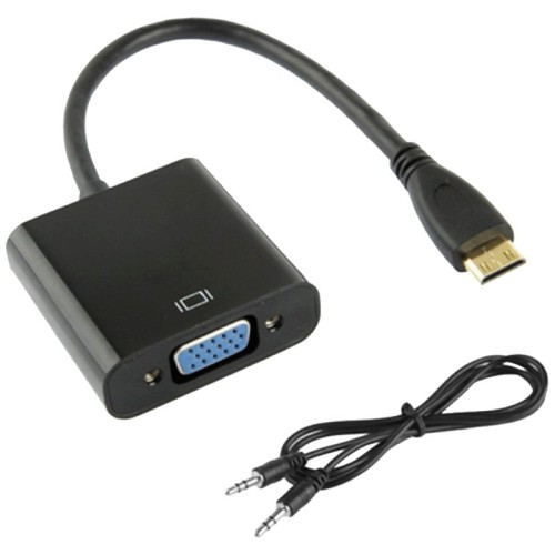 NN-Su Adapter Mini HDMI na VGA + audio - Mini HDMI to VGA + Audio