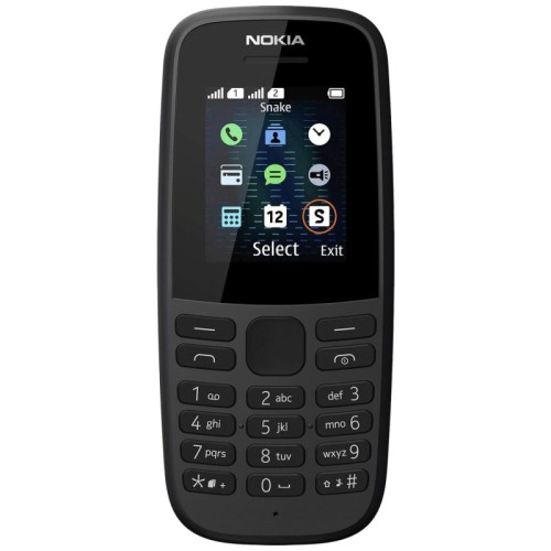 Nokia Telefon mobilni , 1.77" zaslon, Single SIM, FM radio - Nokia 105 SS Black EU