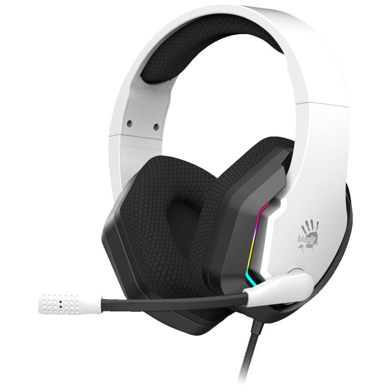 Bloody Slušalice sa mikrofonom, gaming, RGB, 3.5 mm - A4-G260P WHITE