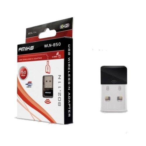 Amiko Wi-Fi mrežna kartica, USB, 2.4 GHz, 150 Mbps - WLN-850