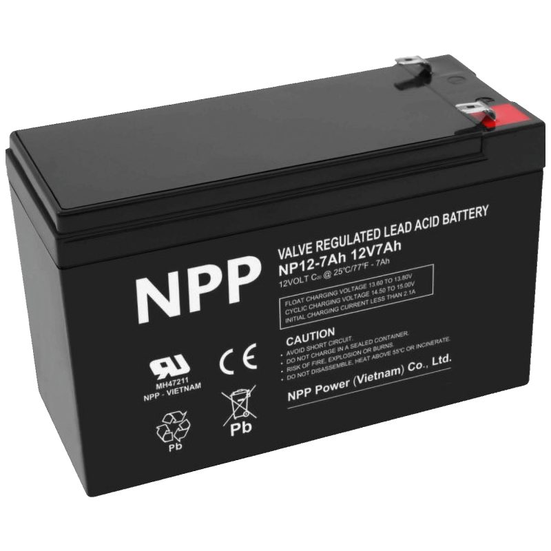NPP Baterija akumulatorska, 12V / 7Ah - NPP NP12V-7Ah