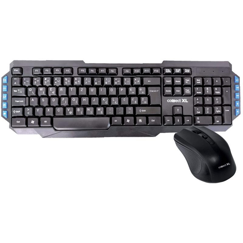 Connect XL Tastatura + miš, bežični set, 2.4GHz - CXL-KMW200