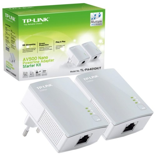 TP-LINK Mrežna strujna utičnica 600Mbps, set 2 kom - TL-PA4010KIT