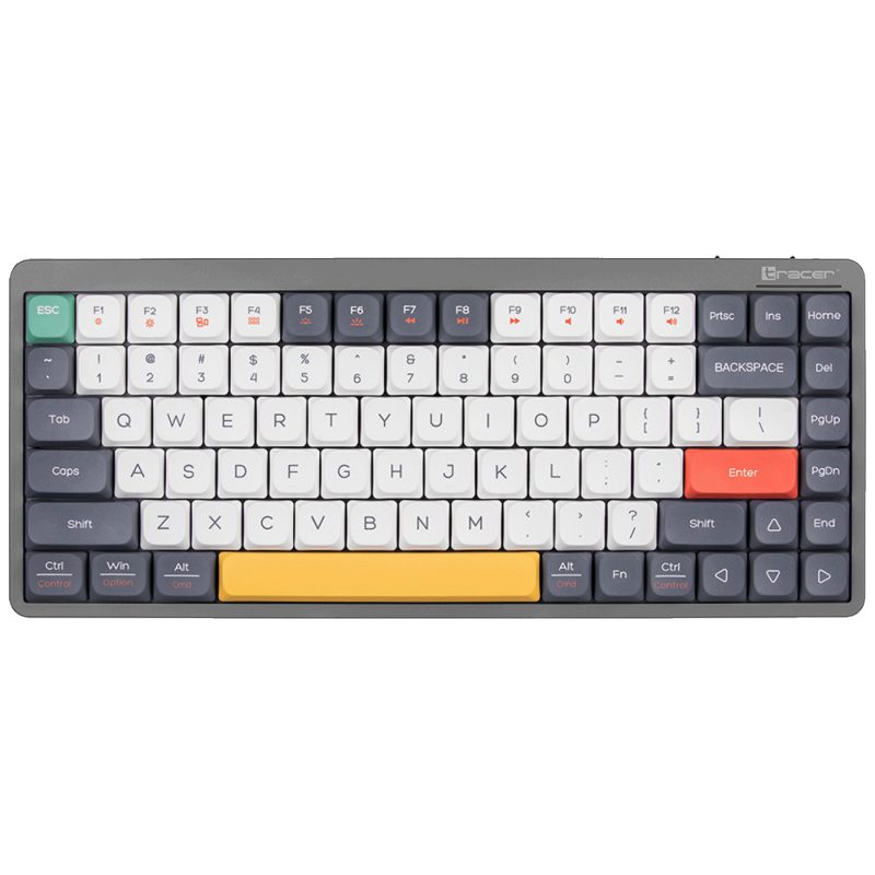 Tracer Tastatura sa osvjetljenjem, USB/BT/WiFi, gaming, mehanička - FINA 84 Grey