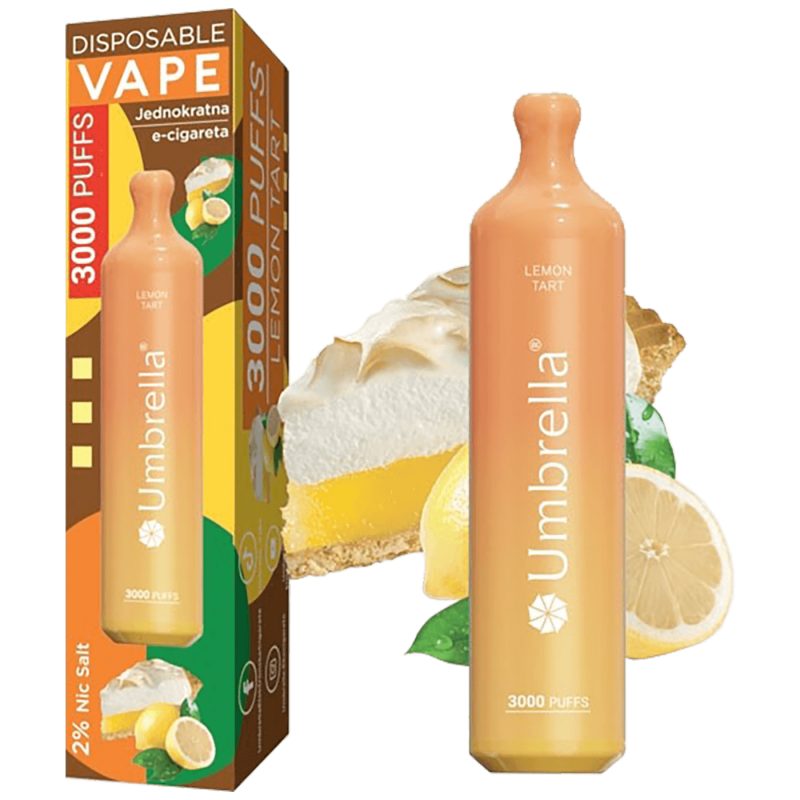 Umbrella Cigareta elektronska, jednokratna, Lemon Tart 20mg - 3000 PUFFS Lemon Tart 20mg