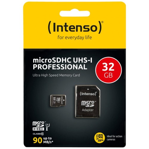 Intenso Micro SDHC/SDXC kartica 32GB Class 10, UHS-I +adapter, Pro - MicroSD 32GB Class10 UHS-I Pro