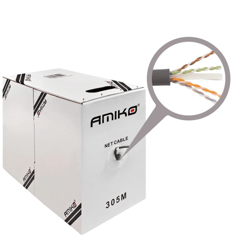 Amiko Mrežni UTP kabl, CAT5e, CCA, 305 met - CAT5e UTP CCA 305m