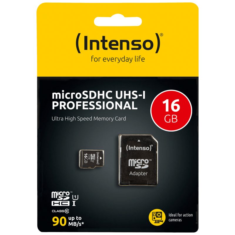 Intenso Micro SDHC/SDXC kartica 16GB Class 10, UHS-I +adapter, Pro - MicroSD 16GB Class10 UHS-I Pro
